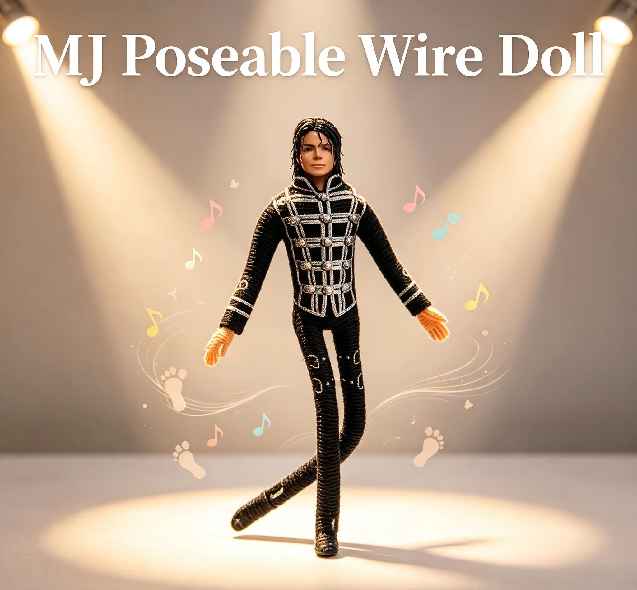 Anime Fan Merchandise - Michael Jackson Bewegliche Gelenk-Plüschpuppe Anime Cosplay
