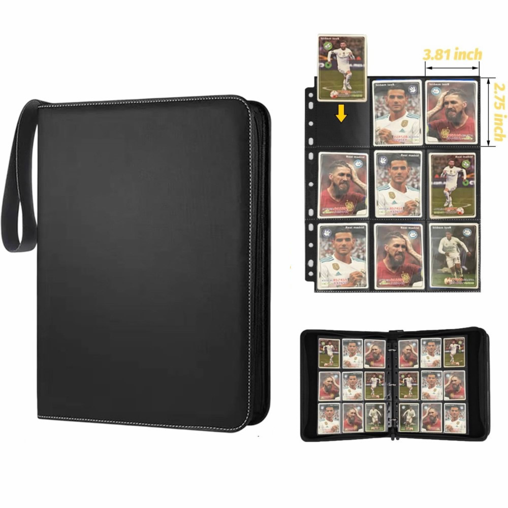 Collector Card Sleeve - Kartenordner mit 9 Taschen, doppelseitig, Sammelkarten-Ordner
