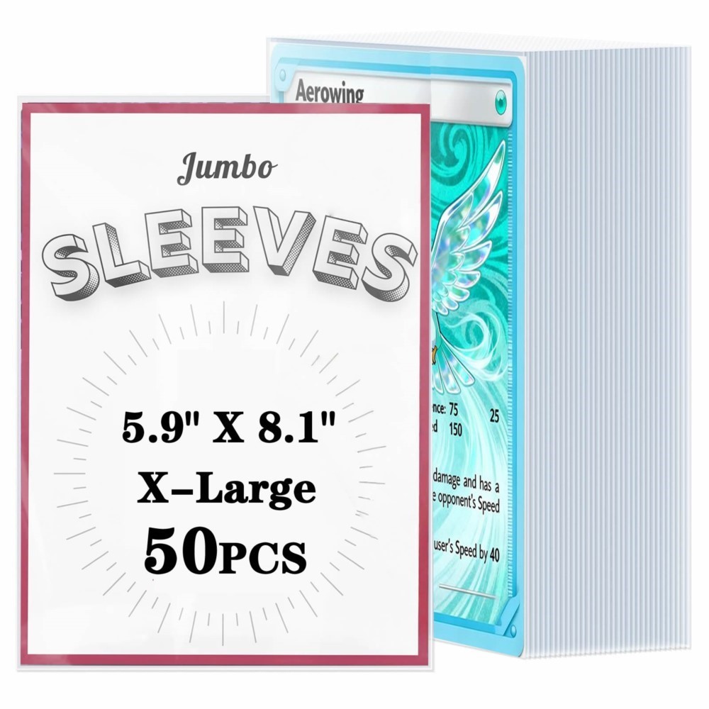 50–250 Stück transparente Jumb – Collector Card Sleeve Bewertung und Preis