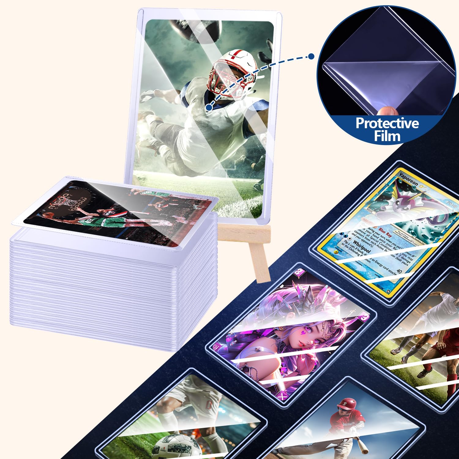 25–100 Stück harte Kartenhülle – Collector Card Sleeve Bewertung und Preis